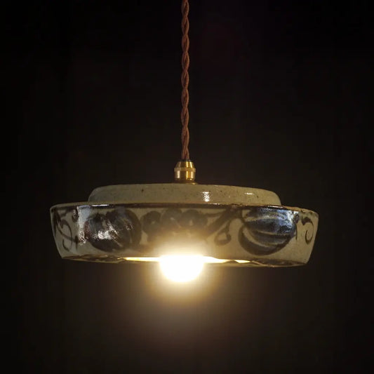 美濃焼|荒神窯|草花|ペンダントライト