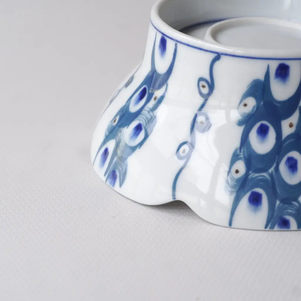 作地未詳|波紋|筆致|高台鉢|ペンダントライト