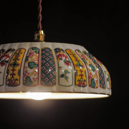 有田焼|福寿|錦絵|盛り鉢・大|ペンダントライト