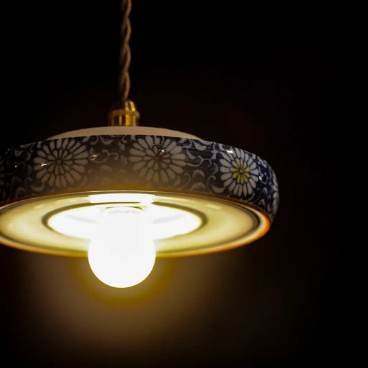 作地未詳|菊|唐草|ペンダントライト