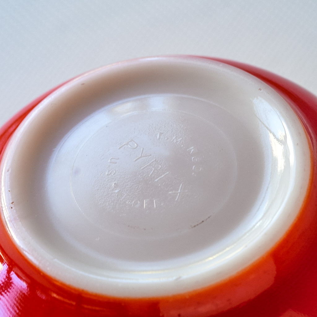 オールドパイレックス|pyrex|プライマリーレッド|ミキシングボウル|ペンダントライト