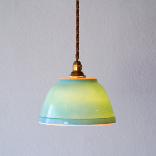 オールドパイレックス|pyrex|プライマリーブルー|ミキシングボウル|ペンダントライト