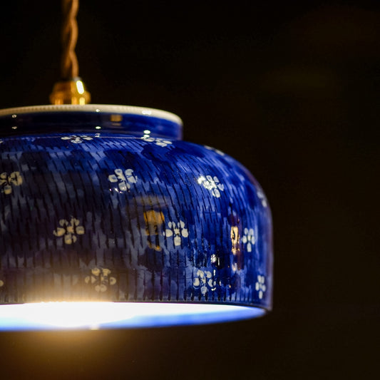 作地未詳|有田焼|祥|染付|ペンダントライト