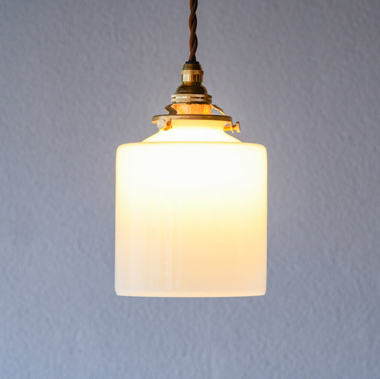 作地未詳|ミルクガラス|リユース|ビンテージ|ペンダントライト