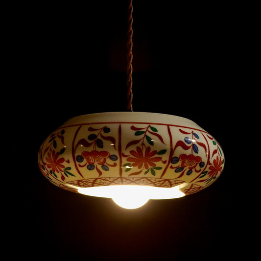 有田焼|哲山|赤絵|ペンダントライト