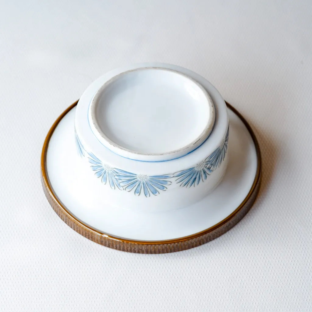 作地未詳|淡彩色|菊文様|ペンダントライト