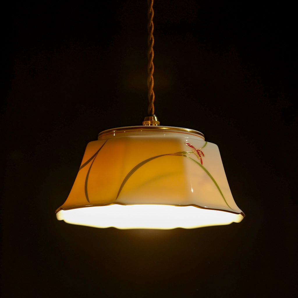 有田焼｜香蘭社｜八角形｜金彩｜ペンダントライト – アップサイクル