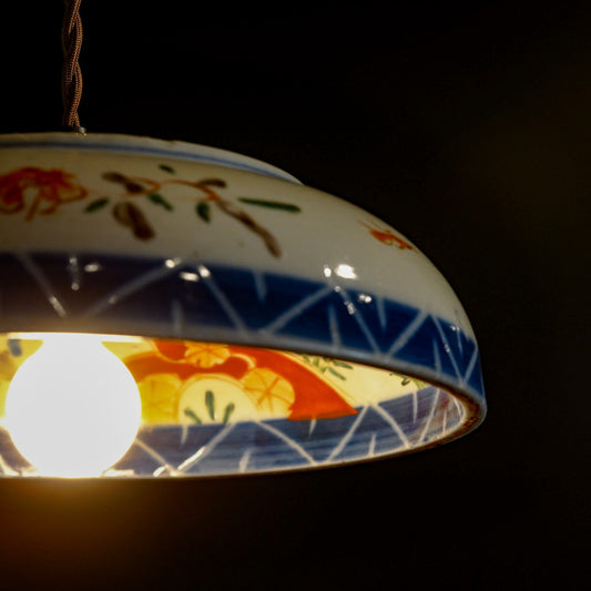 古伊万里?|骨董|色絵|大皿|ペンダントライト