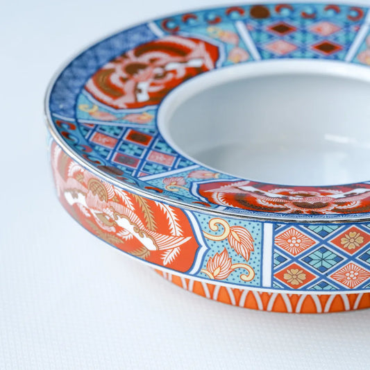 【早期購入】美濃焼|井乃口窯|古伊万里様式|錦絵|ペンダントライト