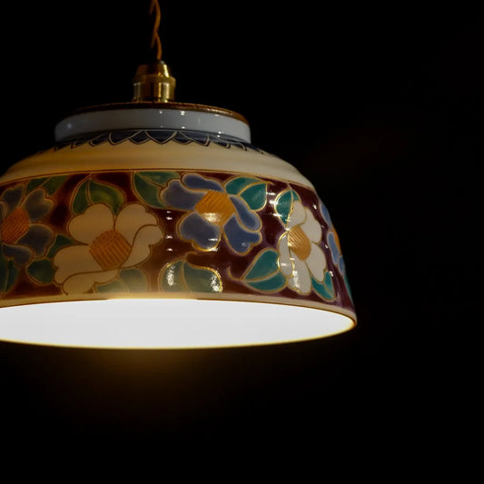 有田焼|龍峯|色絵|丼③|ペンダントライト