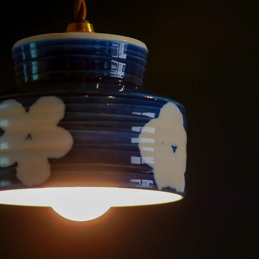 有田焼|瑞峯|梅・染付|ペンダントライト