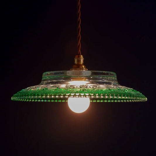 HASEGAWA GLASS|エリザベス|ガラス灰皿|グリーン|ペンダントライト