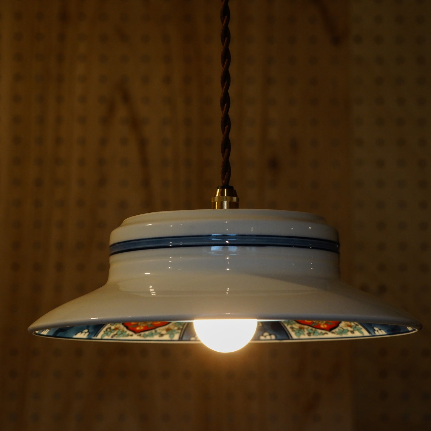 Arita ware | Dragon | Blue, red, green | Pendant light