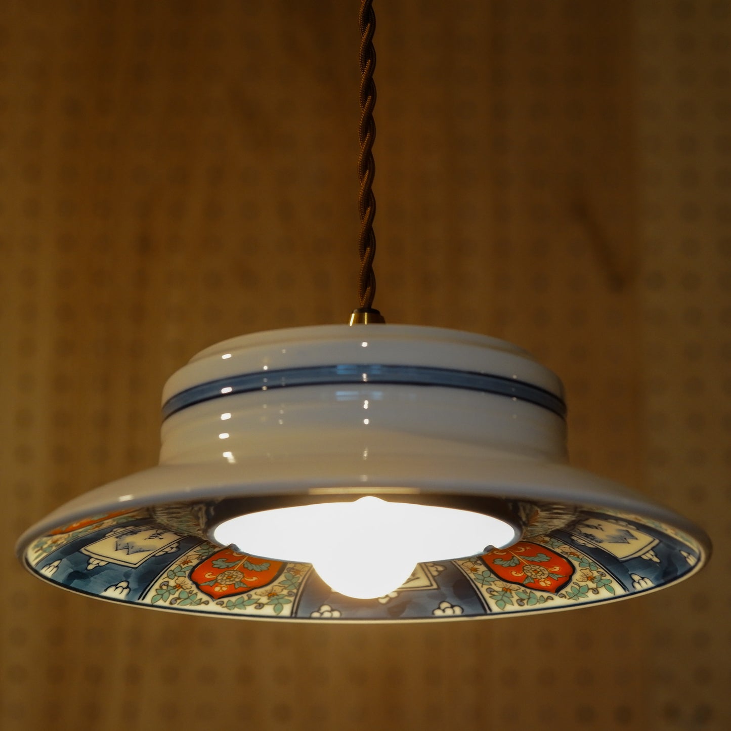 Arita ware | Dragon | Blue, red, green | Pendant light