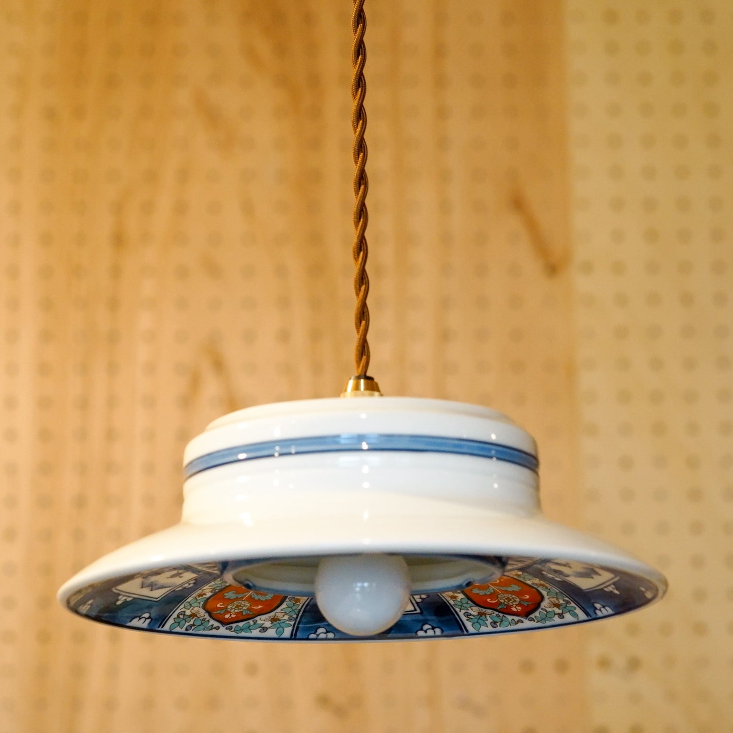 Arita ware | Dragon | Blue, red, green | Pendant light