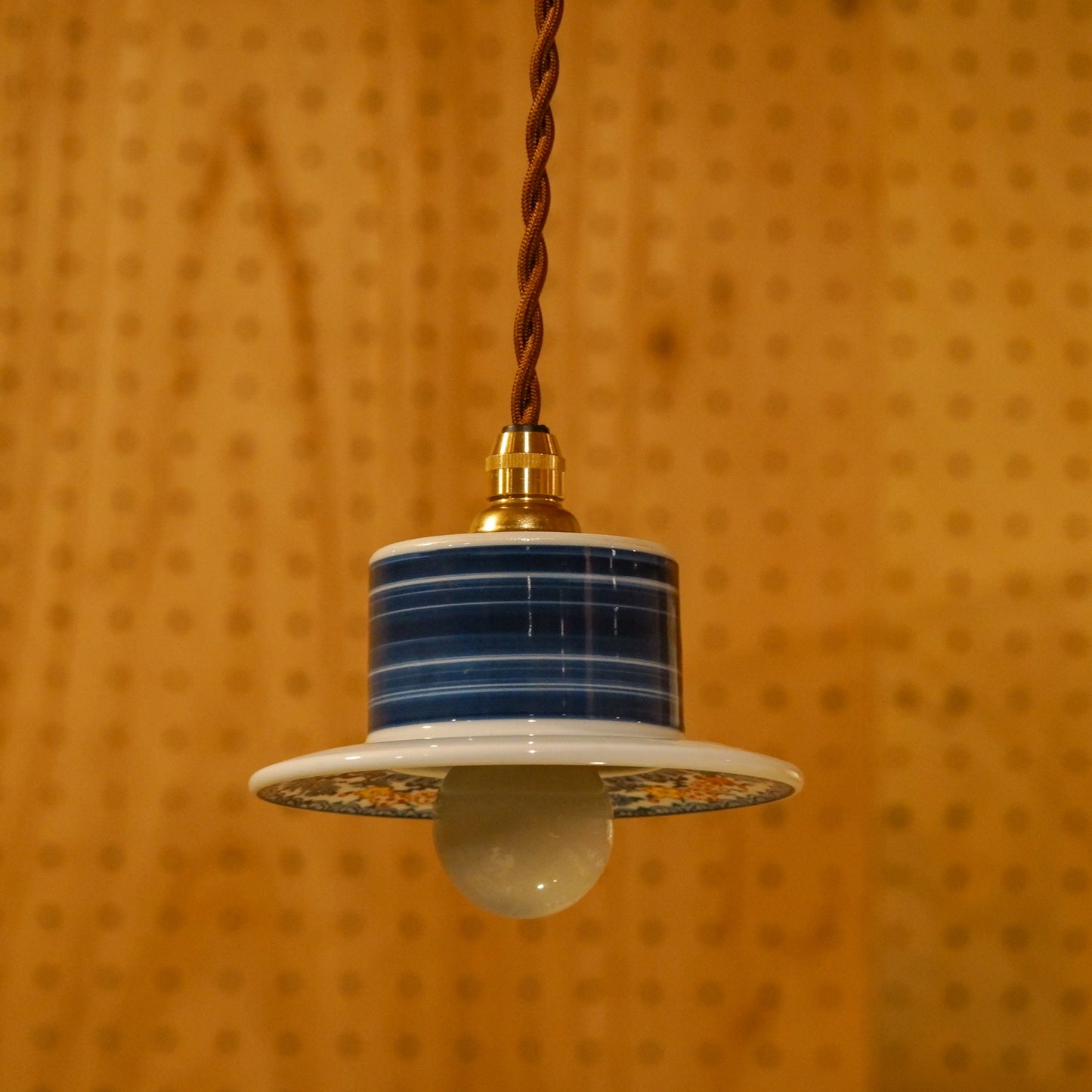 Arita ware | Koraku | Indigo, Pine, and Plum | Pendant light