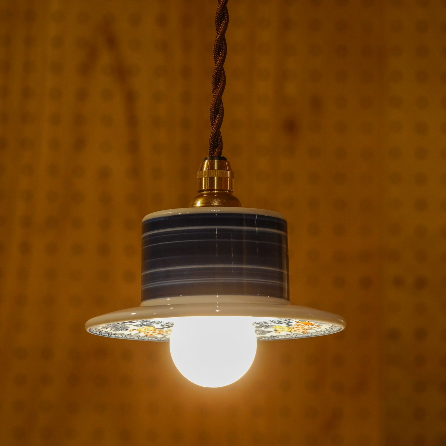 Arita ware | Koraku | Indigo, Pine, and Plum | Pendant light
