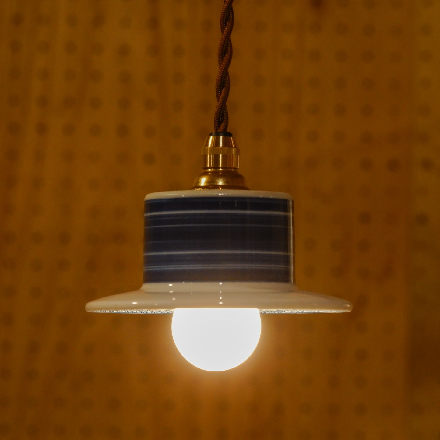 Arita ware | Koraku | Indigo, Pine, and Plum | Pendant light