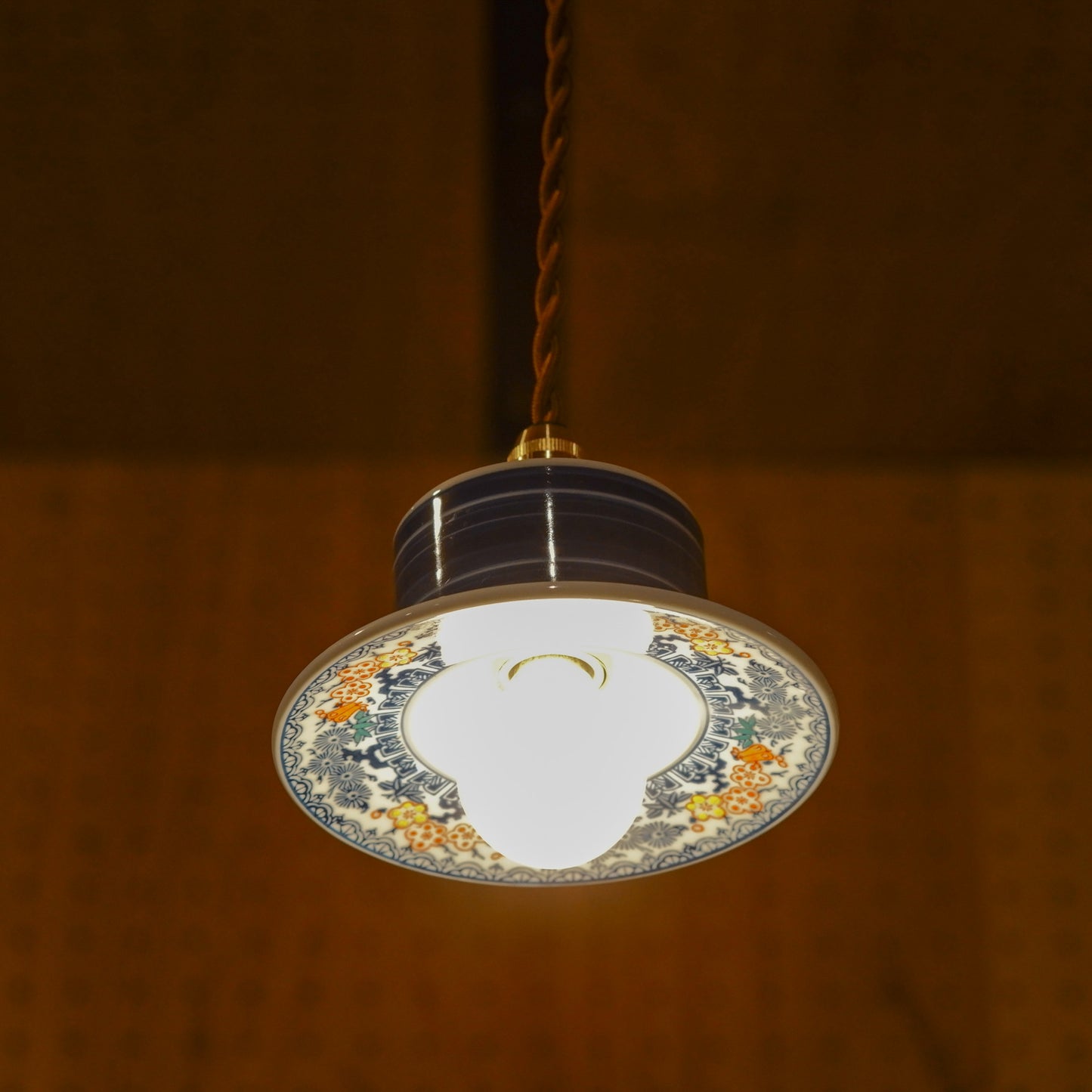 Arita ware | Koraku | Indigo, Pine, and Plum | Pendant light