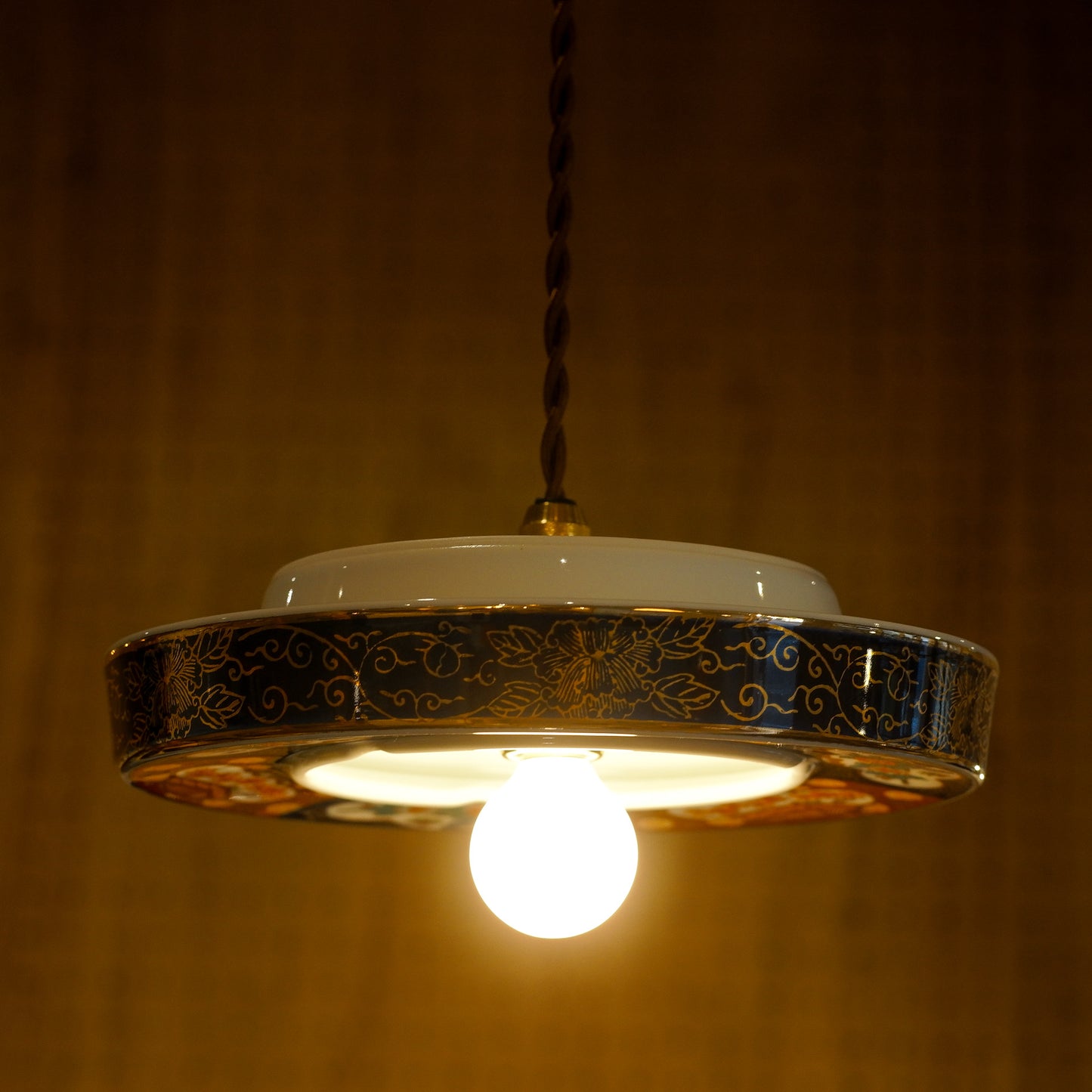 Arita ware | Shuho | Indigo and red | Pendant light