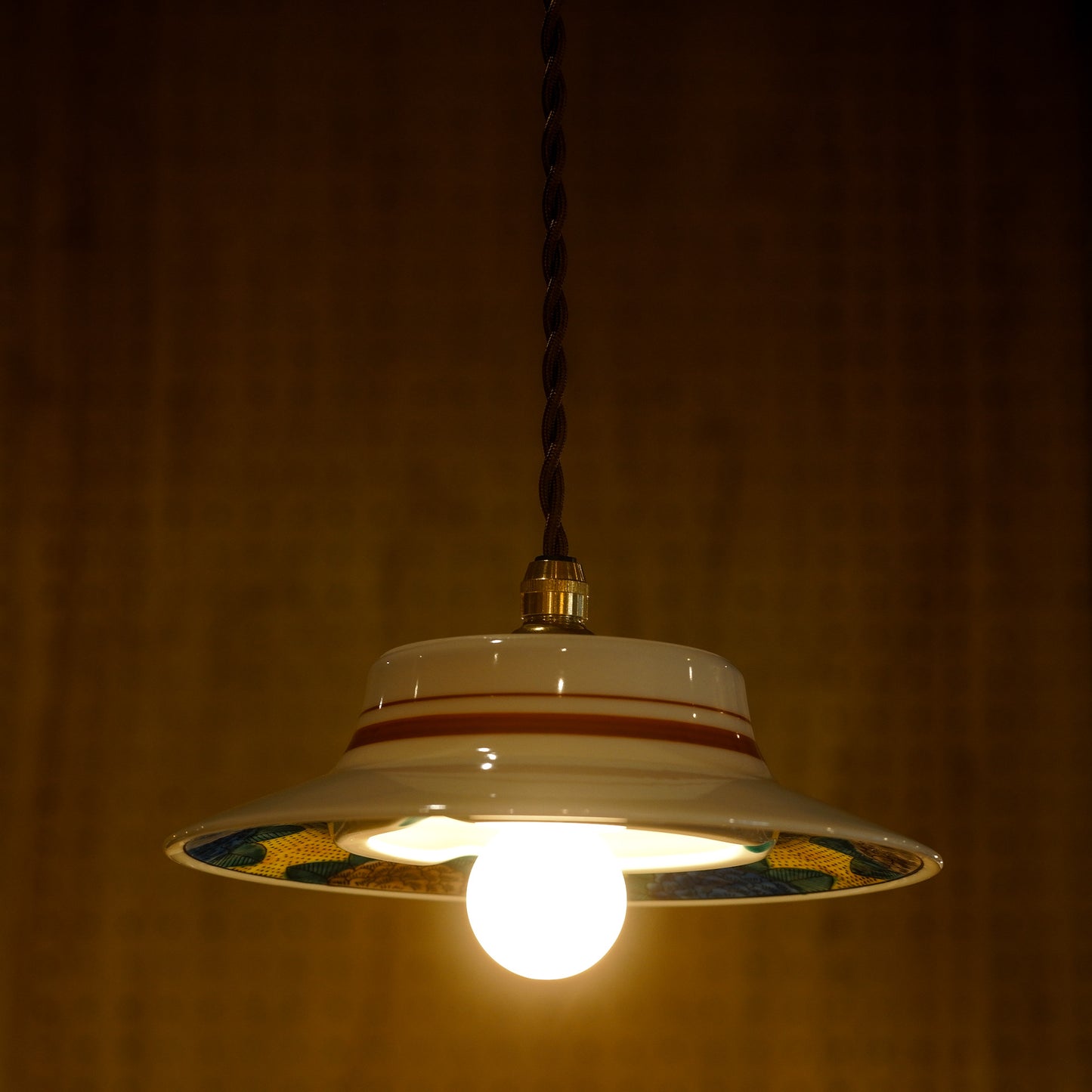 Kutani ware | Kutani Seiho | Hydrangea | Pendant light