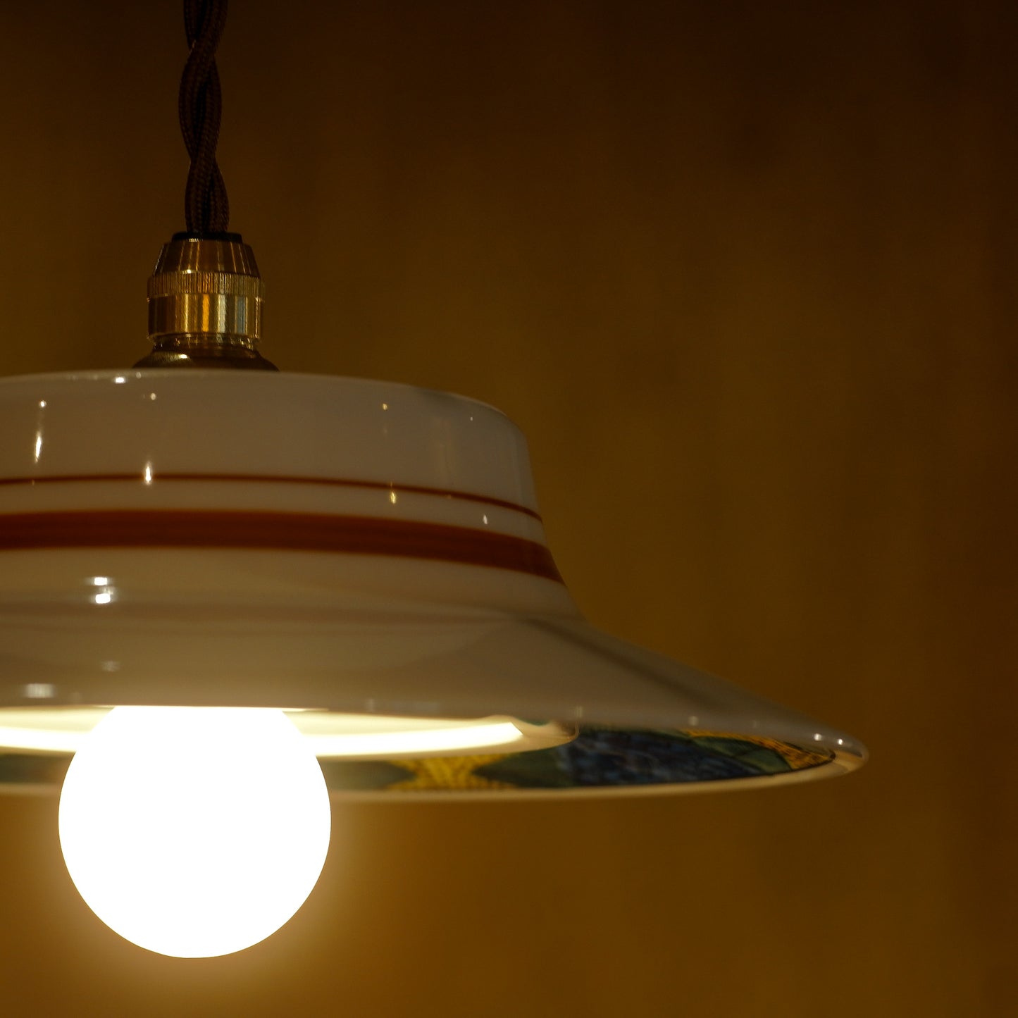 Kutani ware | Kutani Seiho | Hydrangea | Pendant light