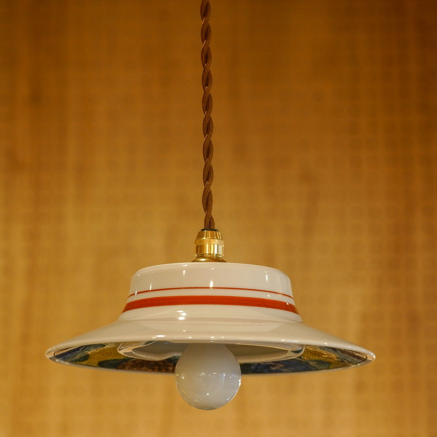 Kutani ware | Kutani Seiho | Hydrangea | Pendant light