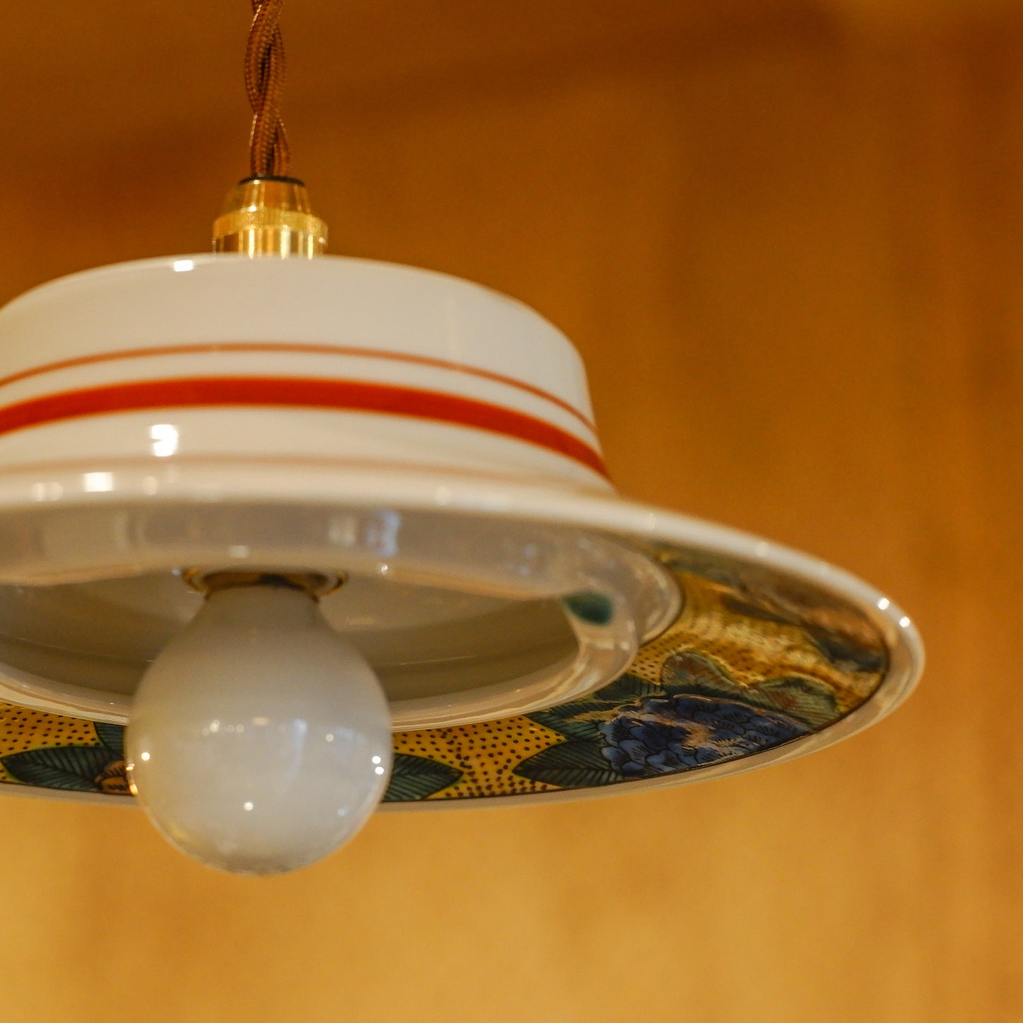 Kutani ware | Kutani Seiho | Hydrangea | Pendant light