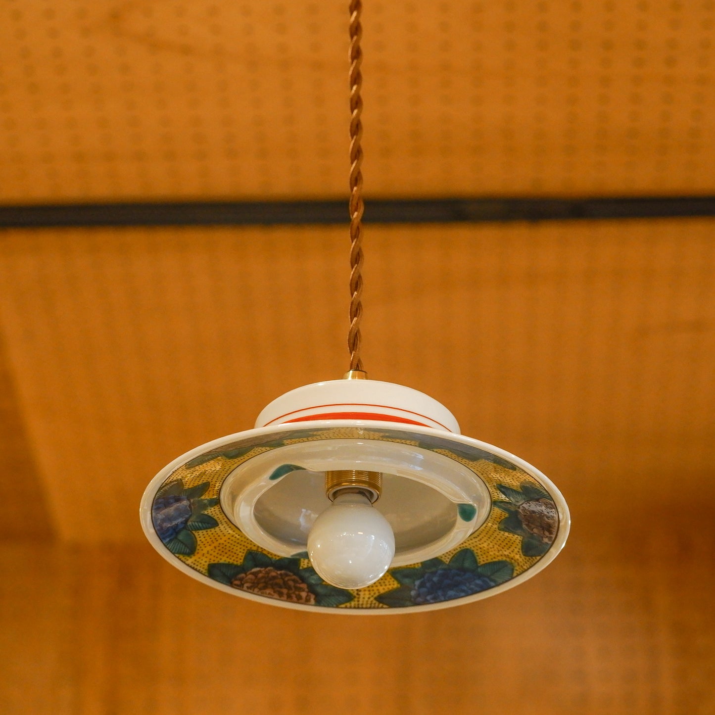 Kutani ware | Kutani Seiho | Hydrangea | Pendant light