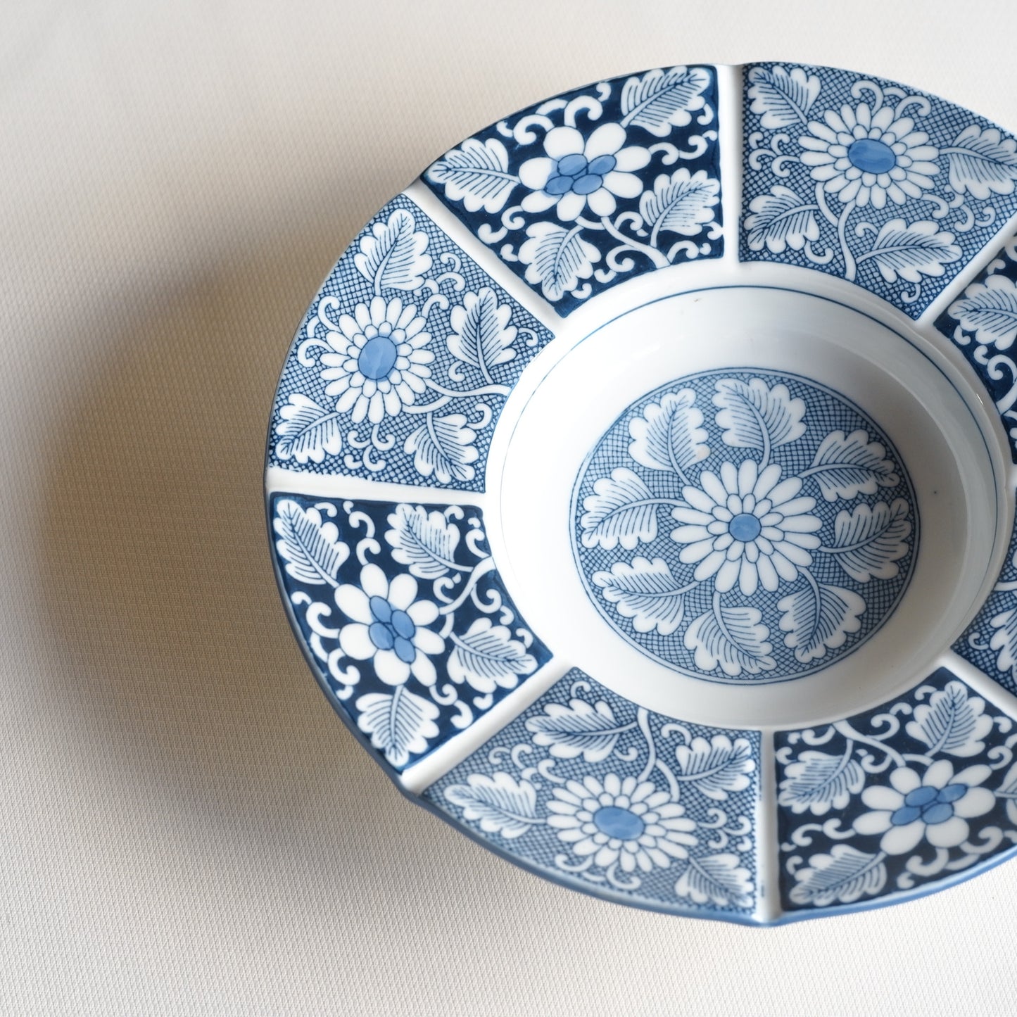 Arita ware | Eizan | Indigo | Flowers | Pendant light