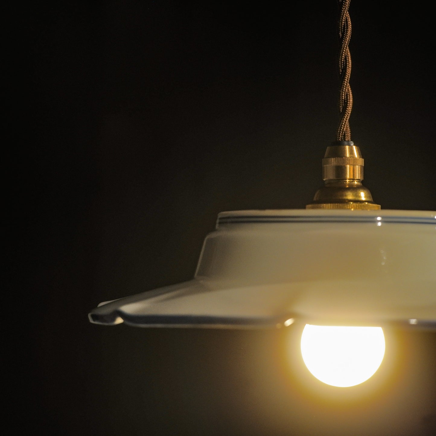 Arita ware | Eizan | Indigo | Flowers | Pendant light