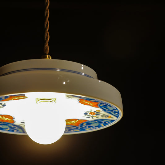 美濃焼|第一陶器|瑠璃・赤|ペンダントライト