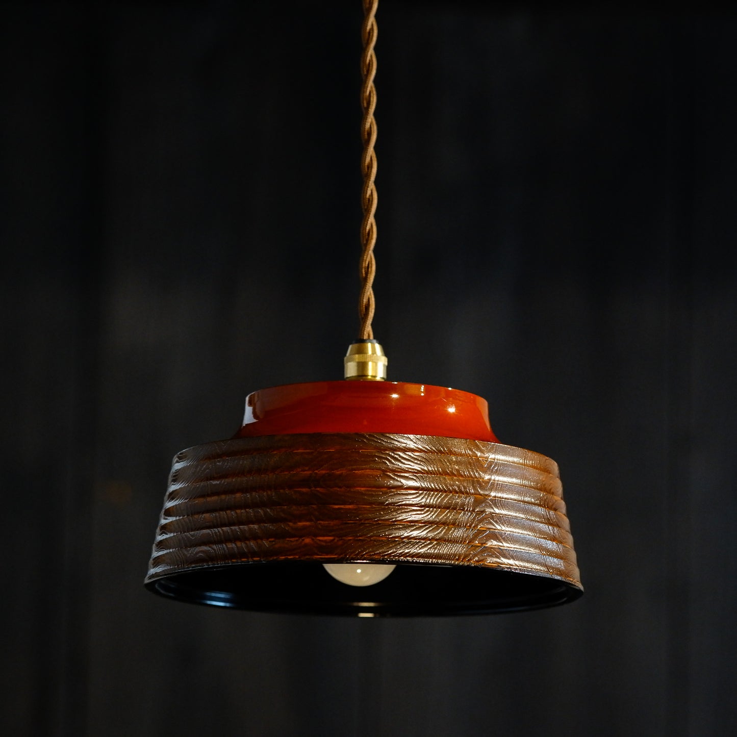 Unknown place of origin | Korin | Vermilion woodgrain | Sweets dish | Pendant light
