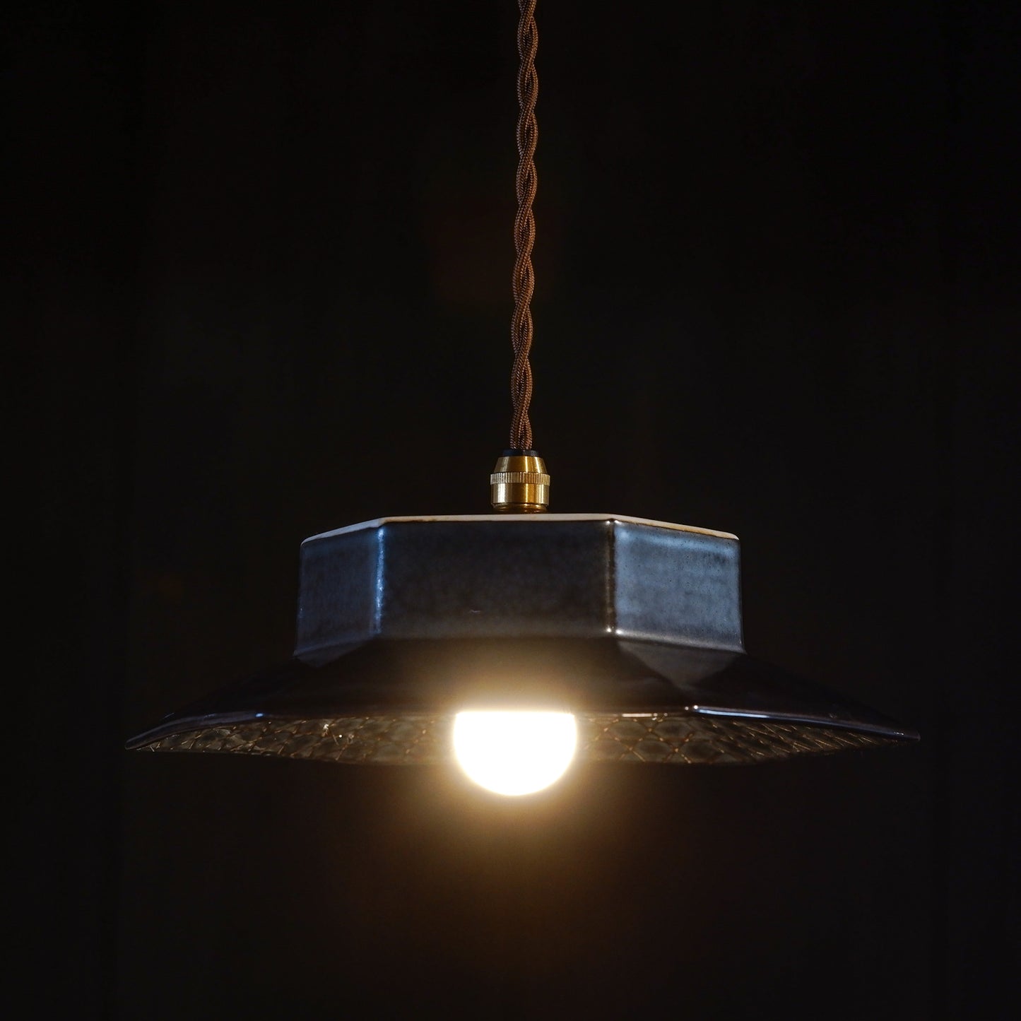 Unknown location | Black | Hexagonal | Pendant light