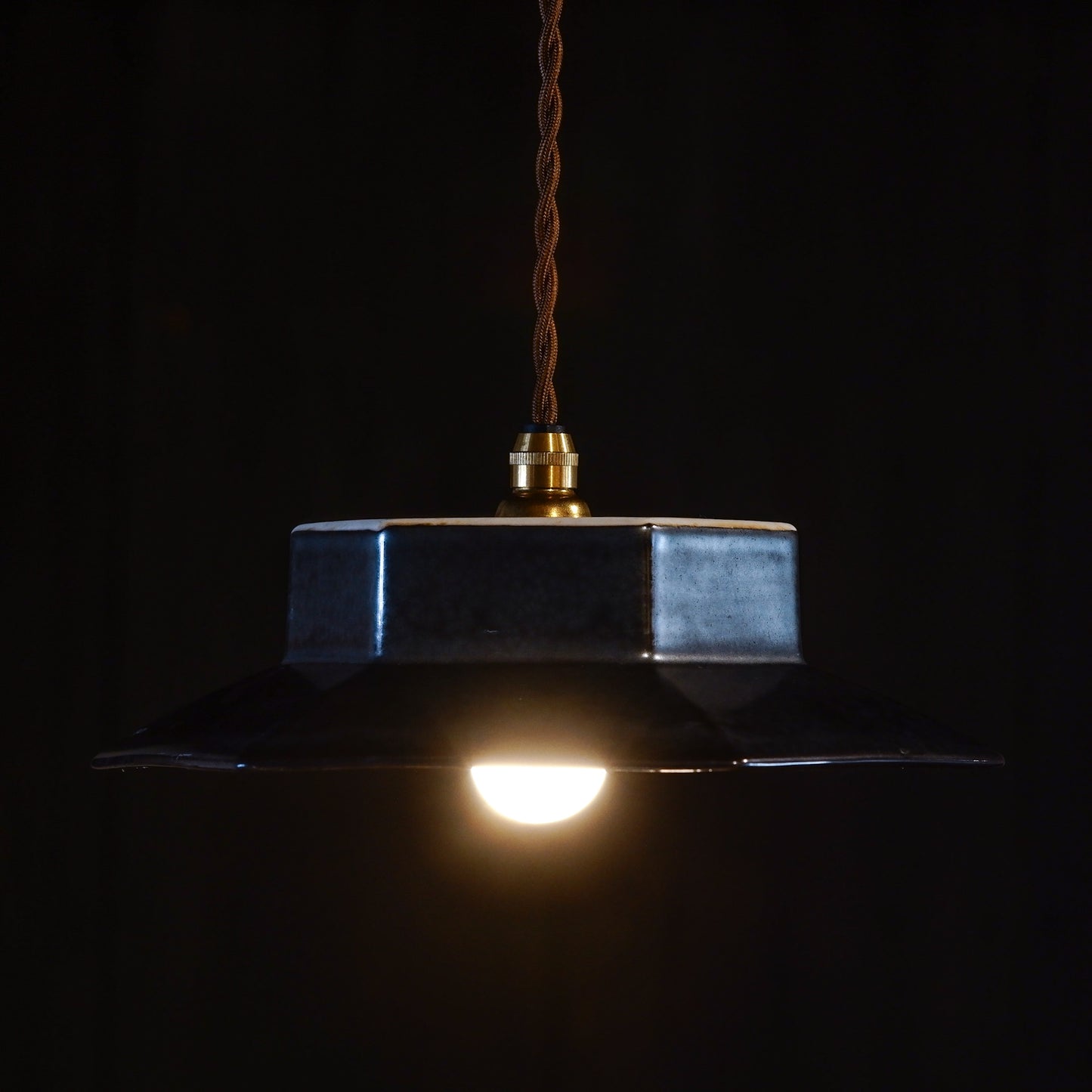 Unknown location | Black | Hexagonal | Pendant light