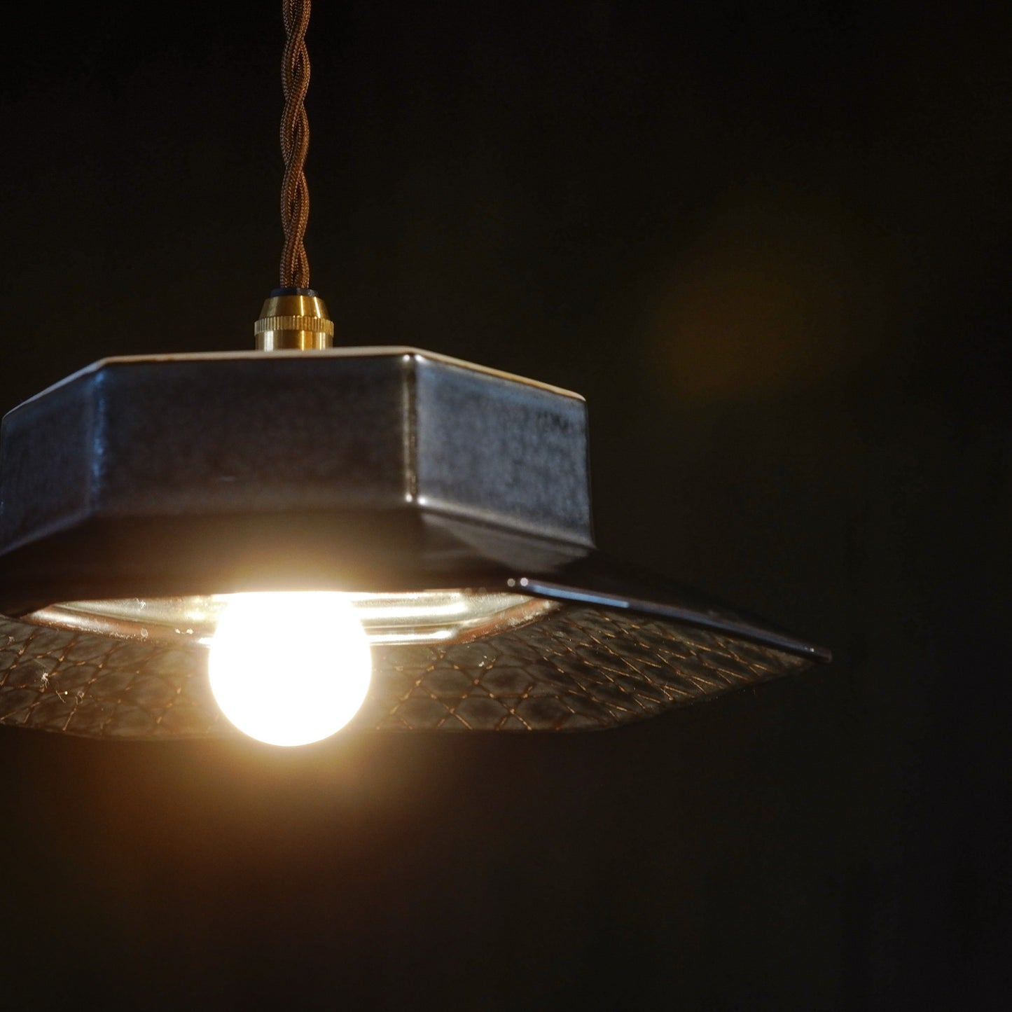 Unknown location | Black | Hexagonal | Pendant light