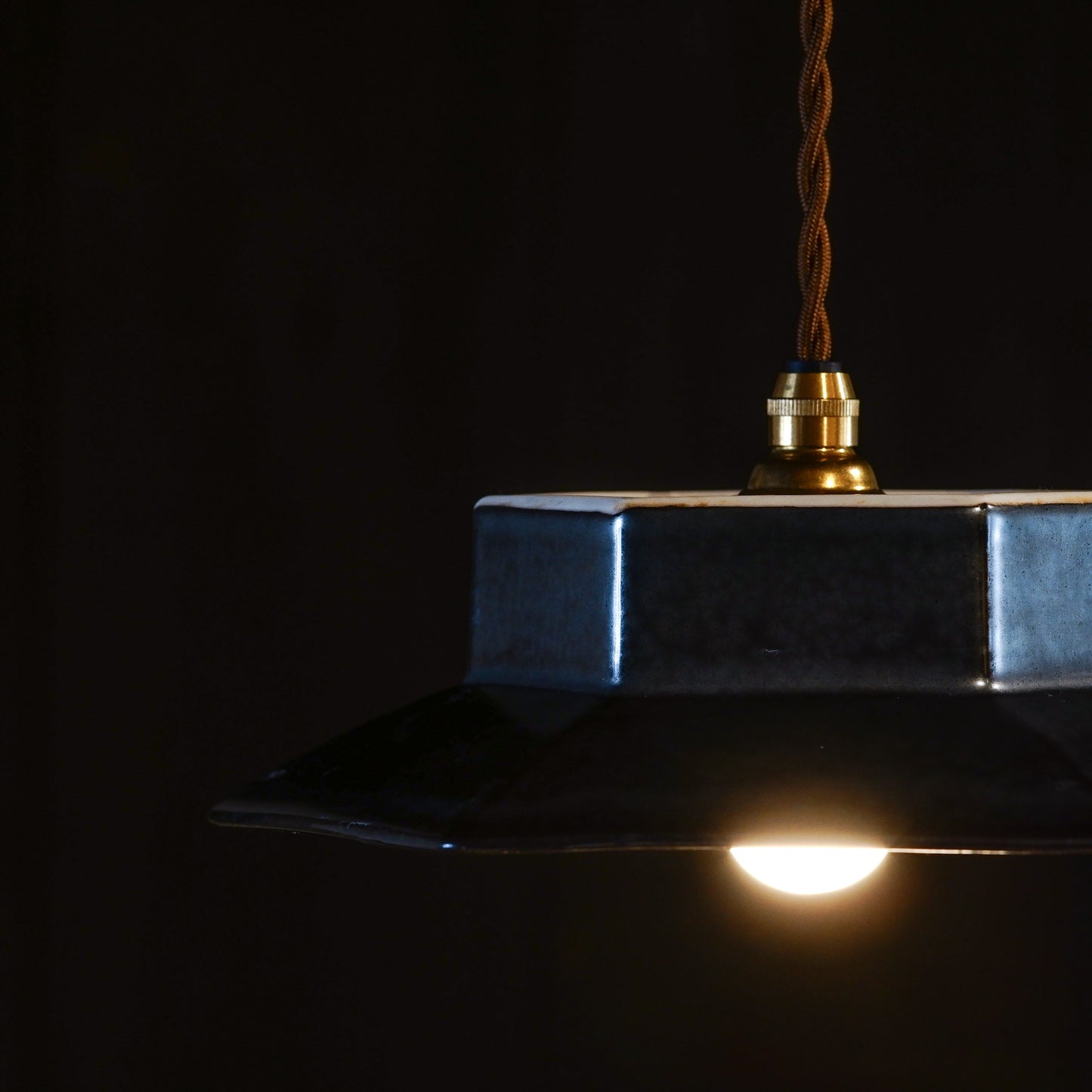 Unknown location | Black | Hexagonal | Pendant light