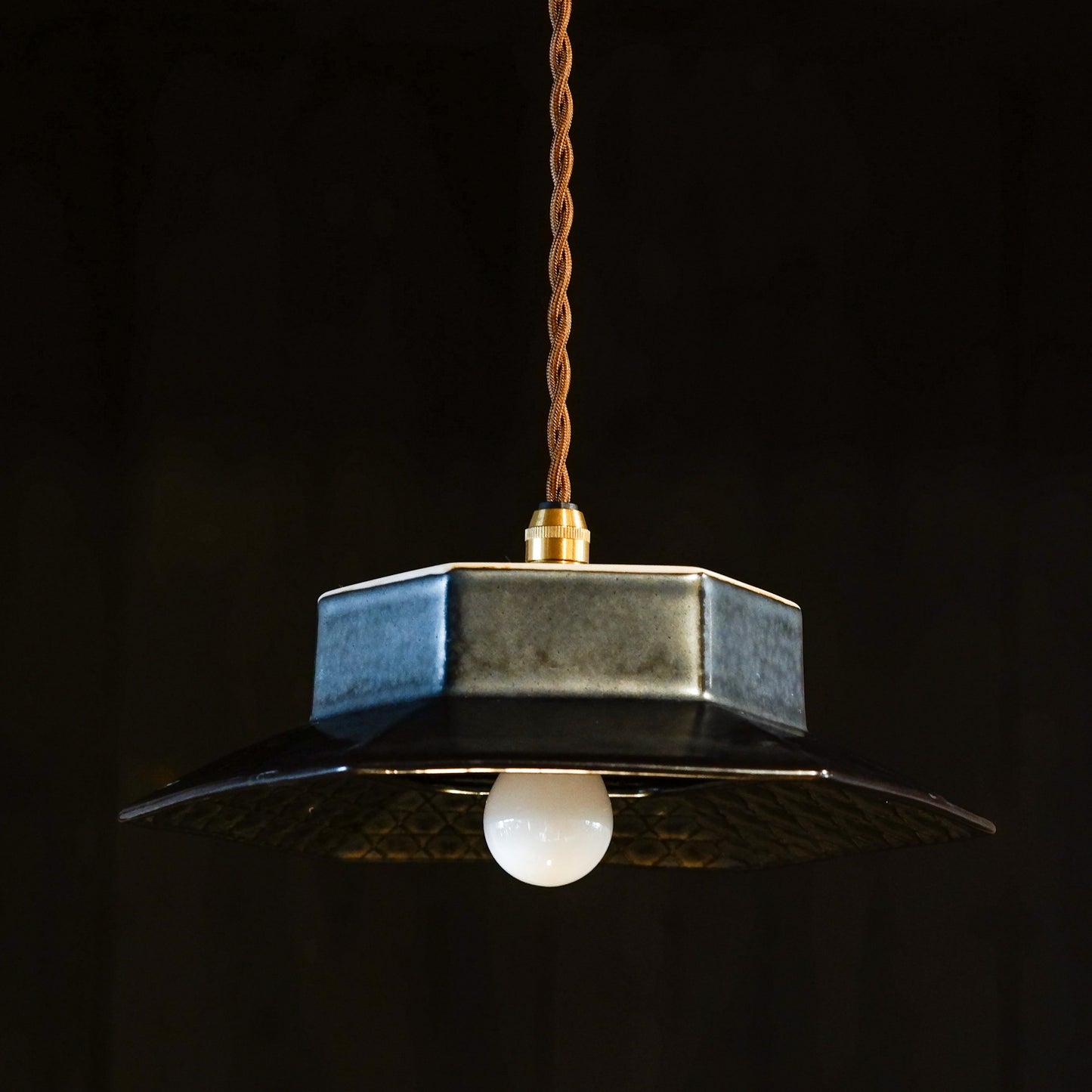 Unknown location | Black | Hexagonal | Pendant light