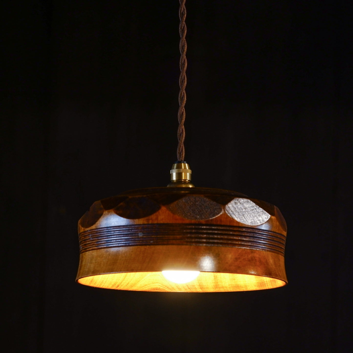 Place of manufacture unknown | Candy dish | Woodwork | Pendant light