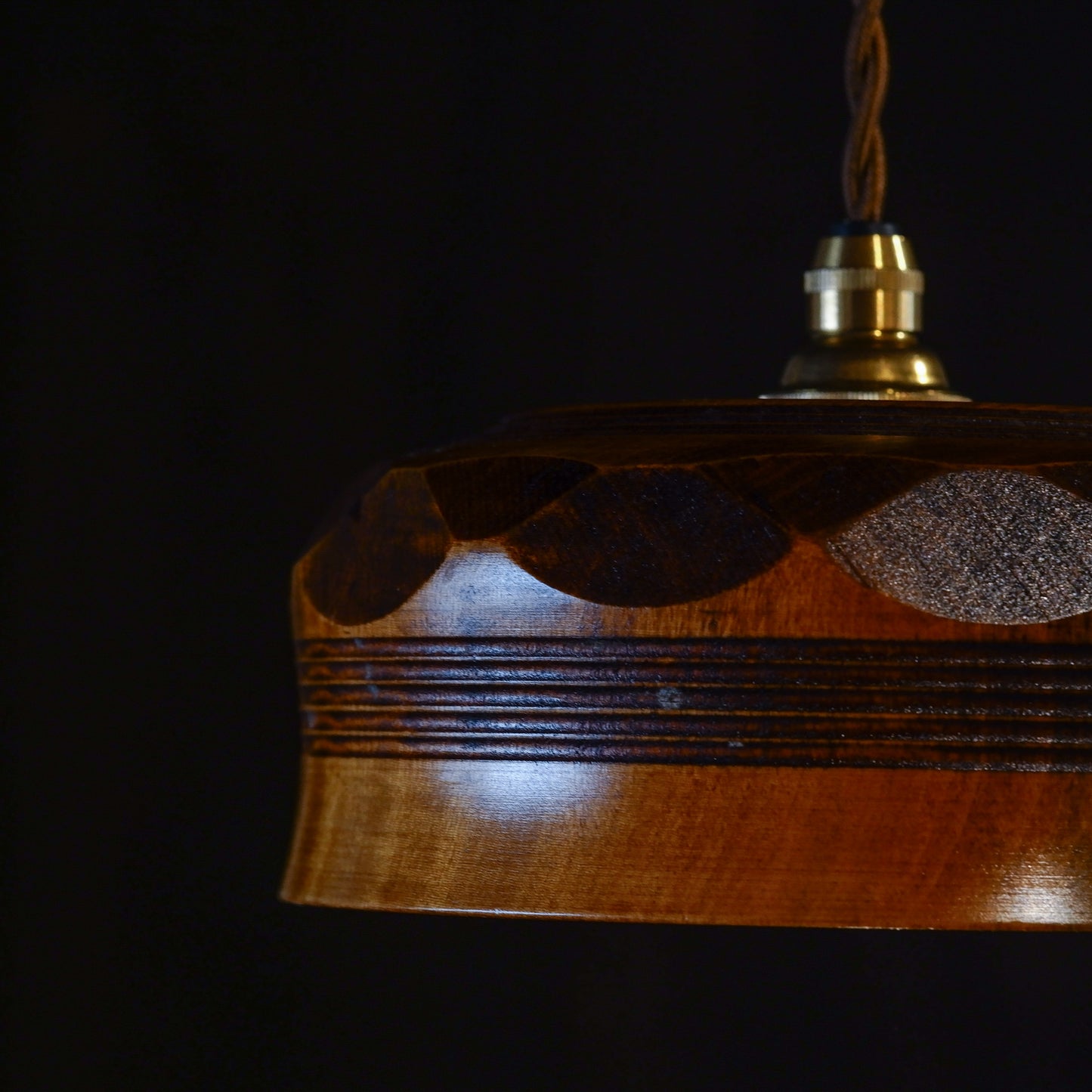 Place of manufacture unknown | Candy dish | Woodwork | Pendant light