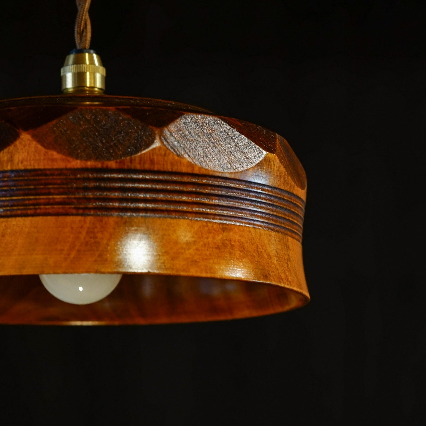 Place of manufacture unknown | Candy dish | Woodwork | Pendant light