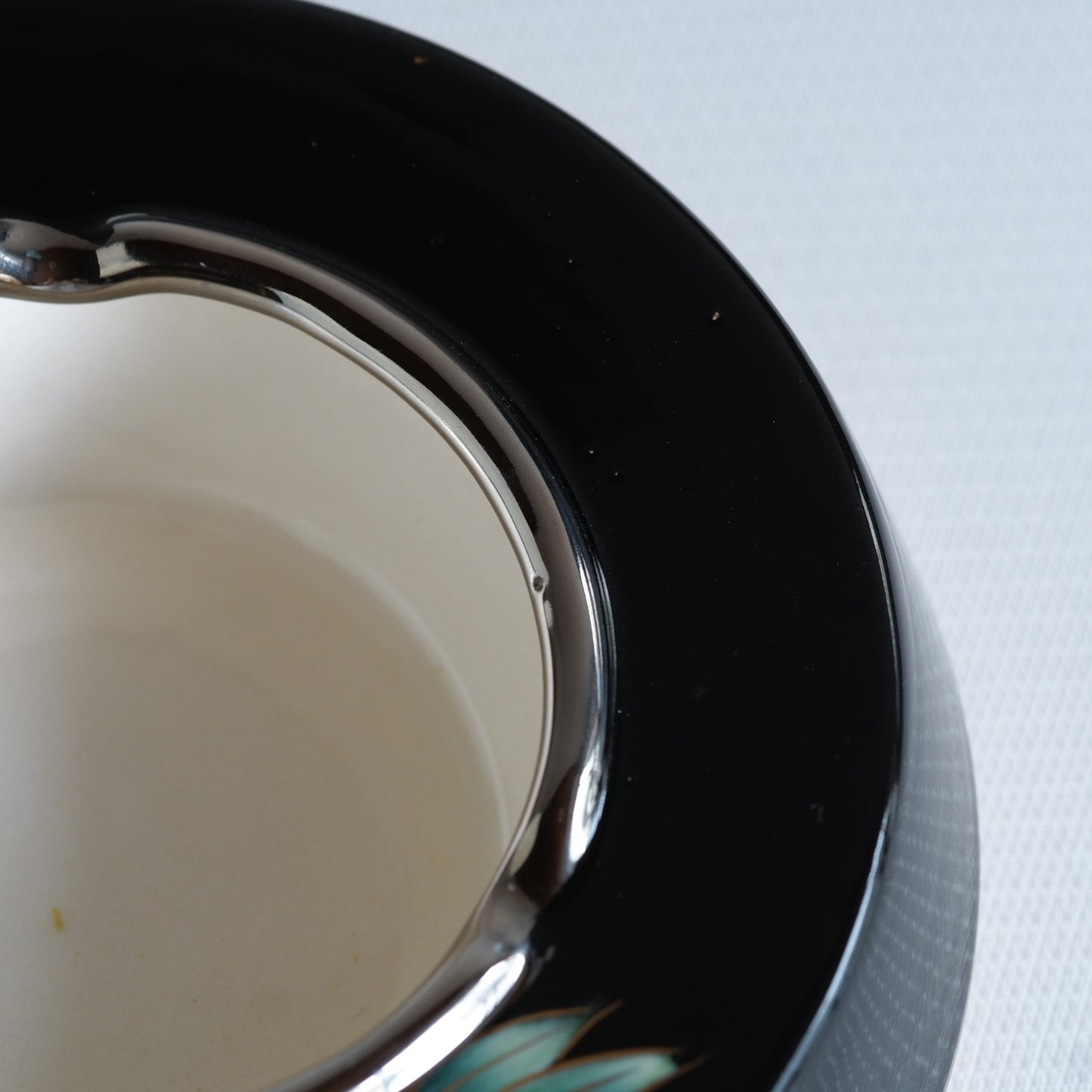 Shippo ware | Bamboo and sparrow | Black gloss | Pendant light