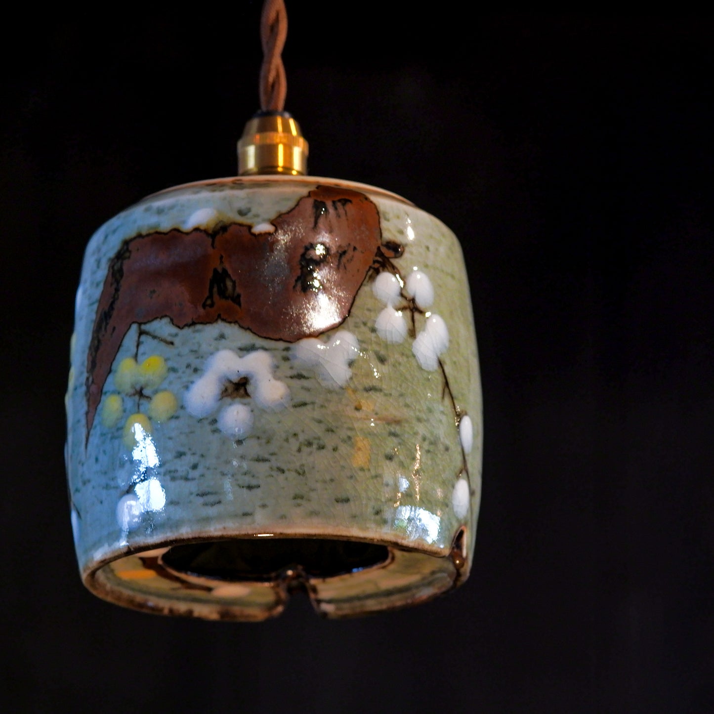 Unknown location | Plum blossoms | Barrel-shaped | Pendant light