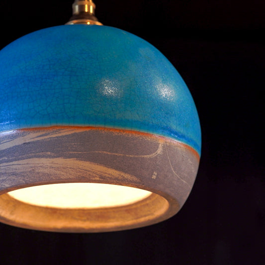 作地未詳|青磁釉|花器|ペンダントライト