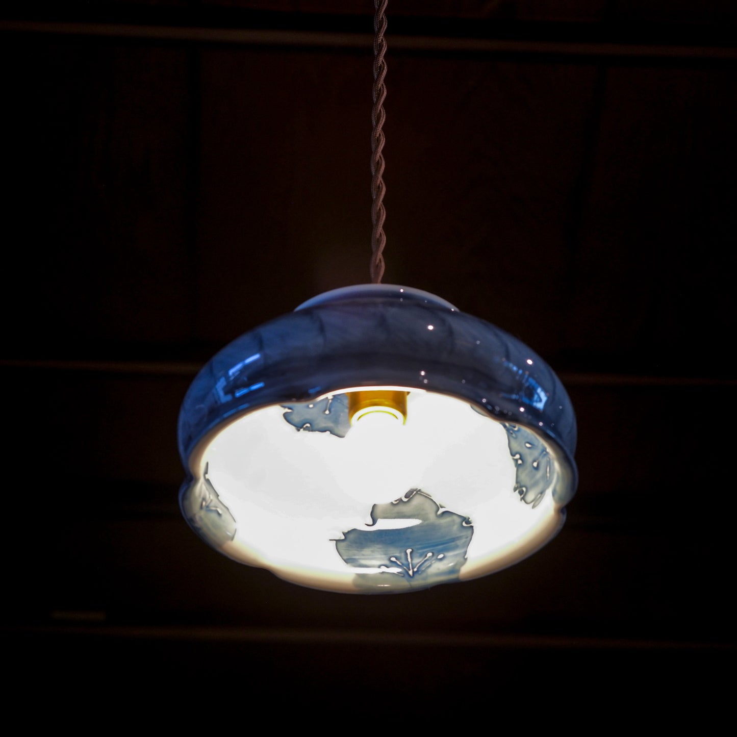 Mino ware | Made by Himine | Sweets bowl | Pendant light