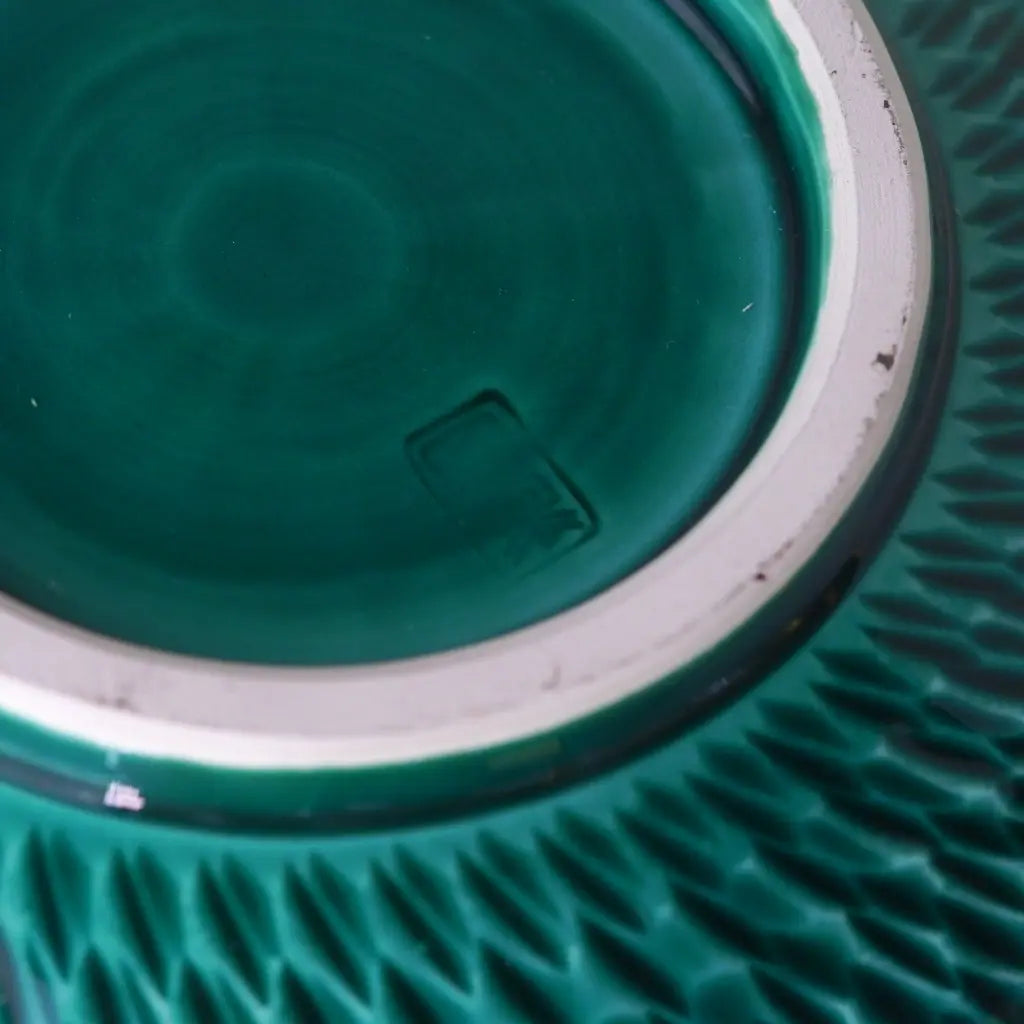 万古焼|千陶作|緑・紫・黄|菓子鉢|ペンダントライト