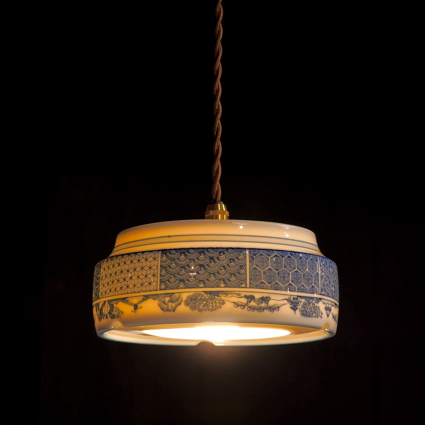 Arita ware | Huangshan | Traditional pattern | Transparent | Pendant light