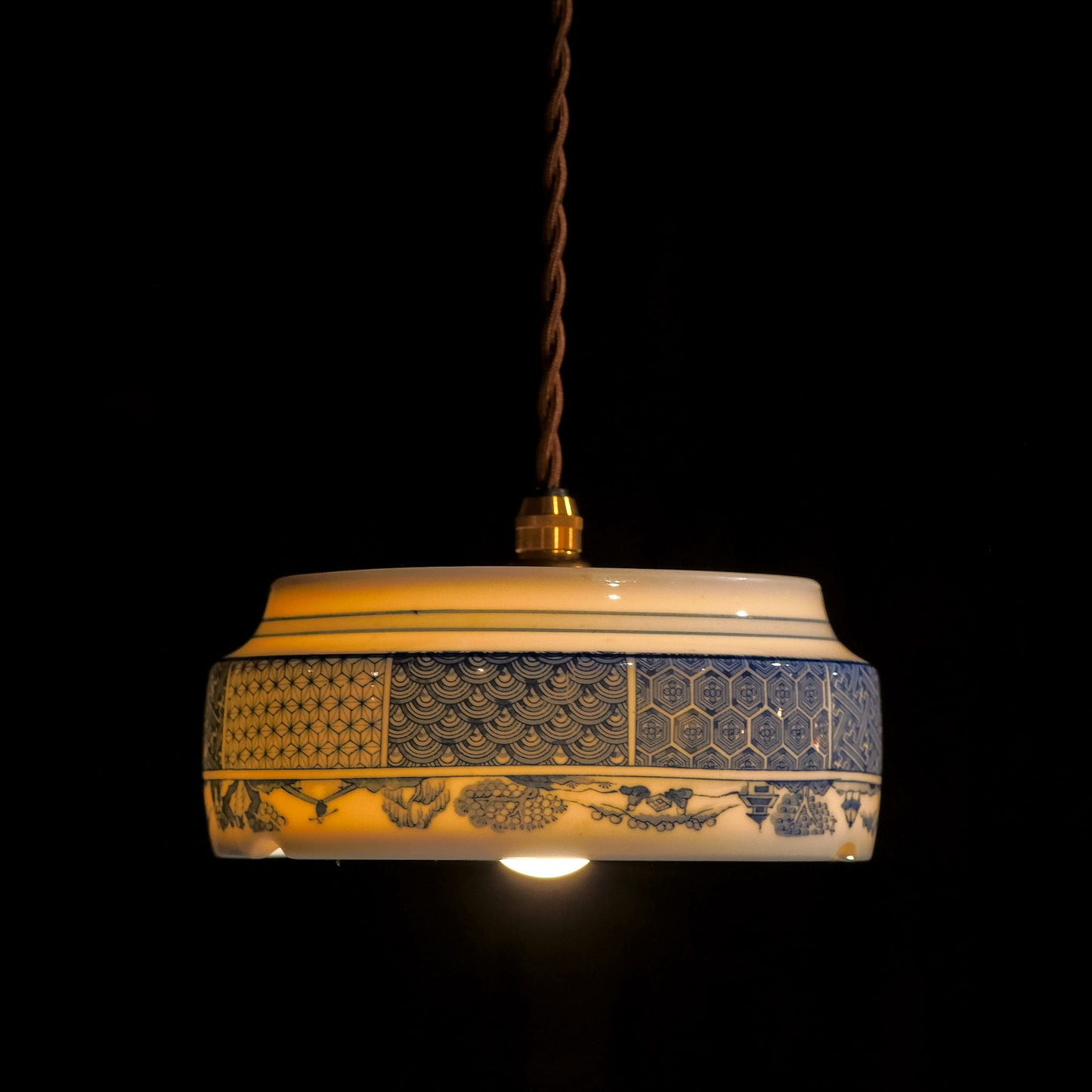 Arita ware | Huangshan | Traditional pattern | Transparent | Pendant light
