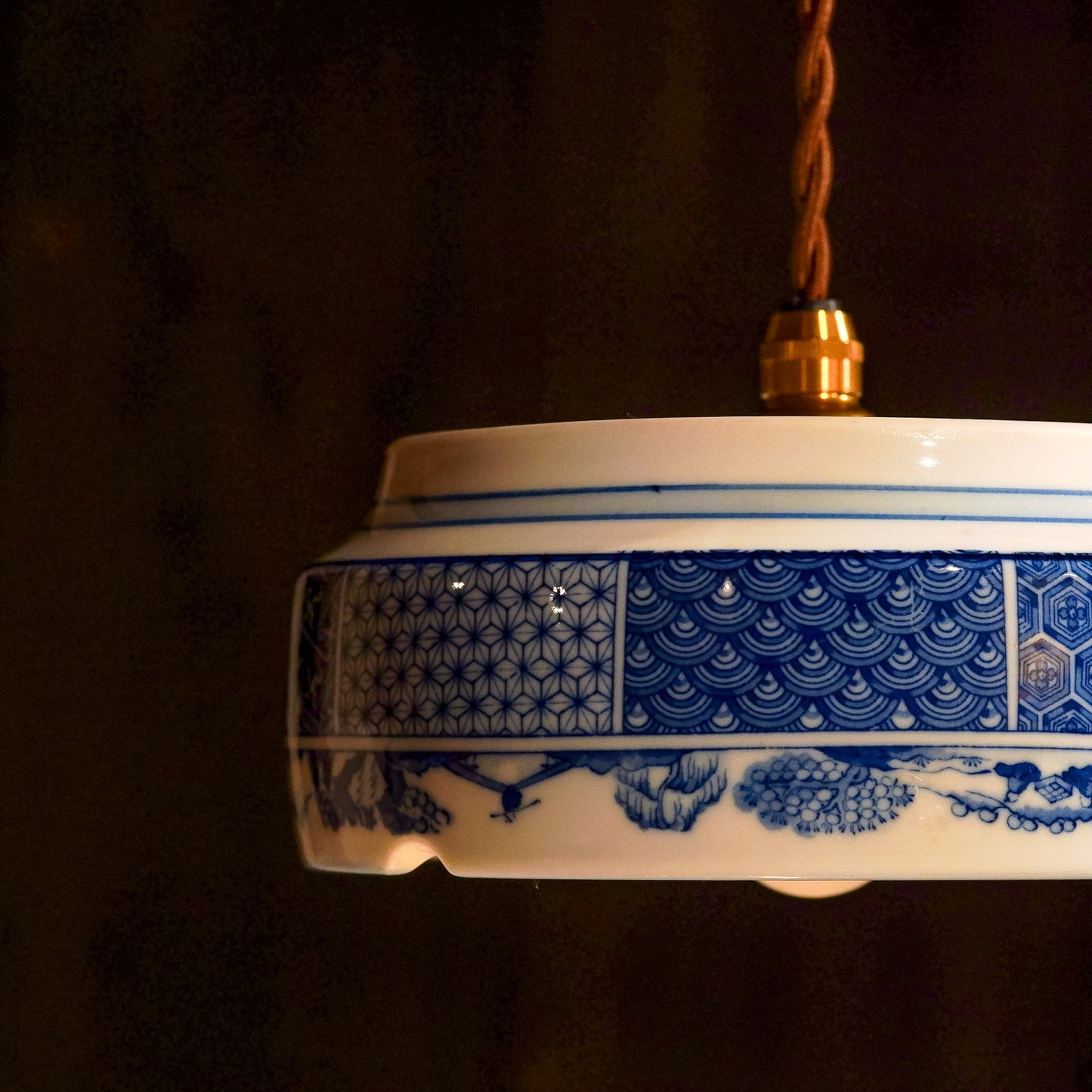 Arita ware | Huangshan | Traditional pattern | Transparent | Pendant light