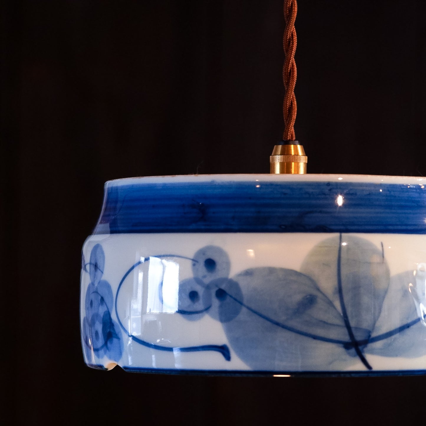 Arita ware | Seitouen | Grape | Blue and white | Pendant light